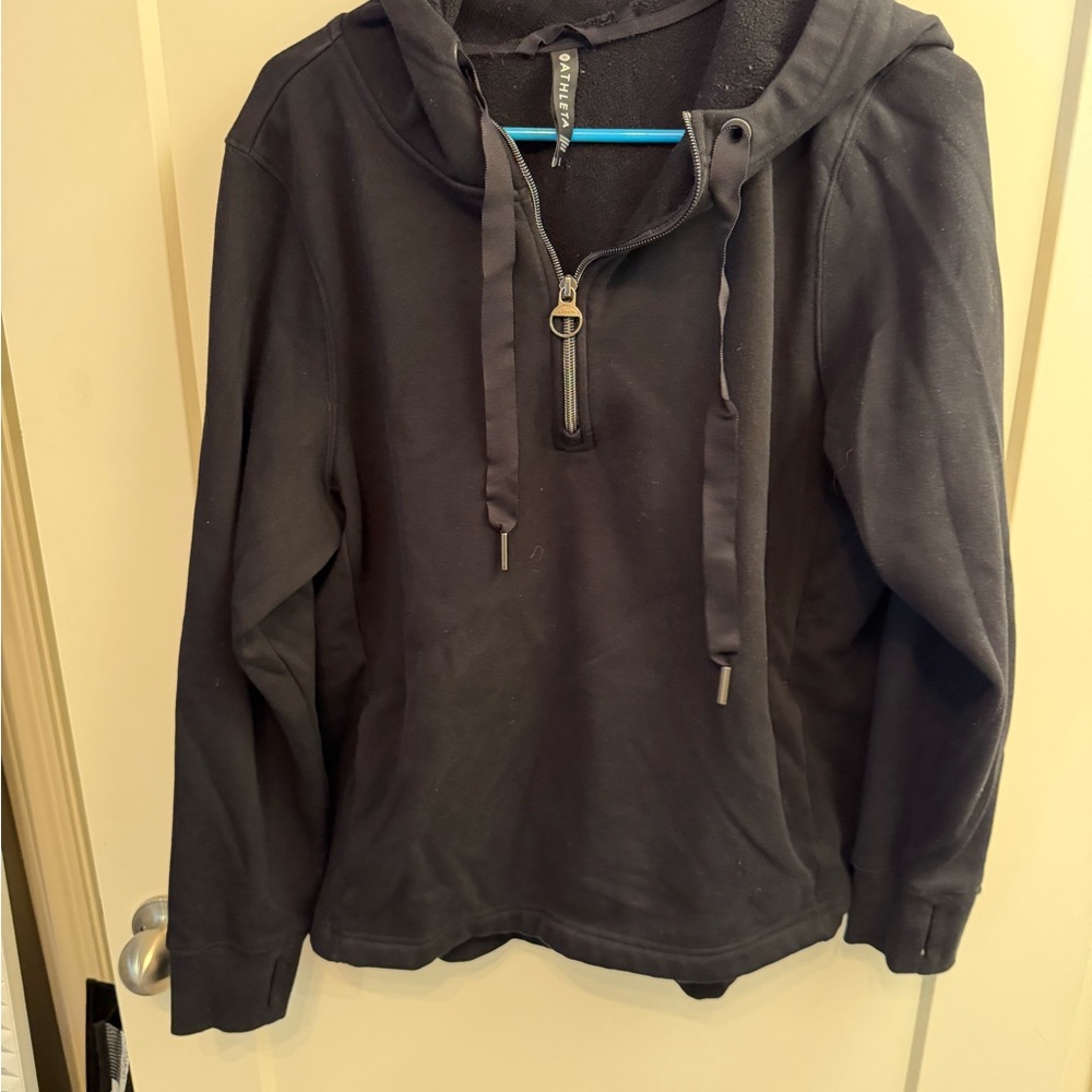 Athleta Black Zip-Up Sweatshirt